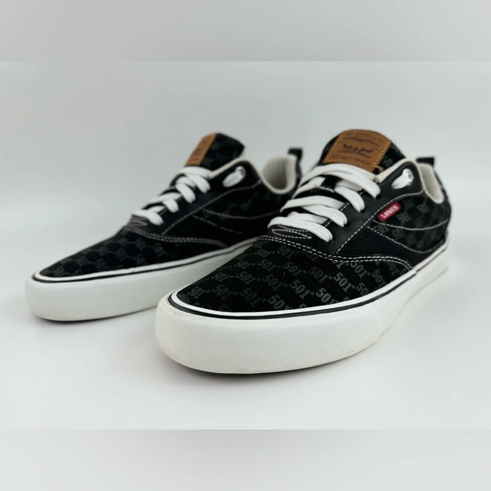 Levi's 501Canvas Sneakers, Black Casual Low, Men's Size US 8.5 - Picture 11 of 13